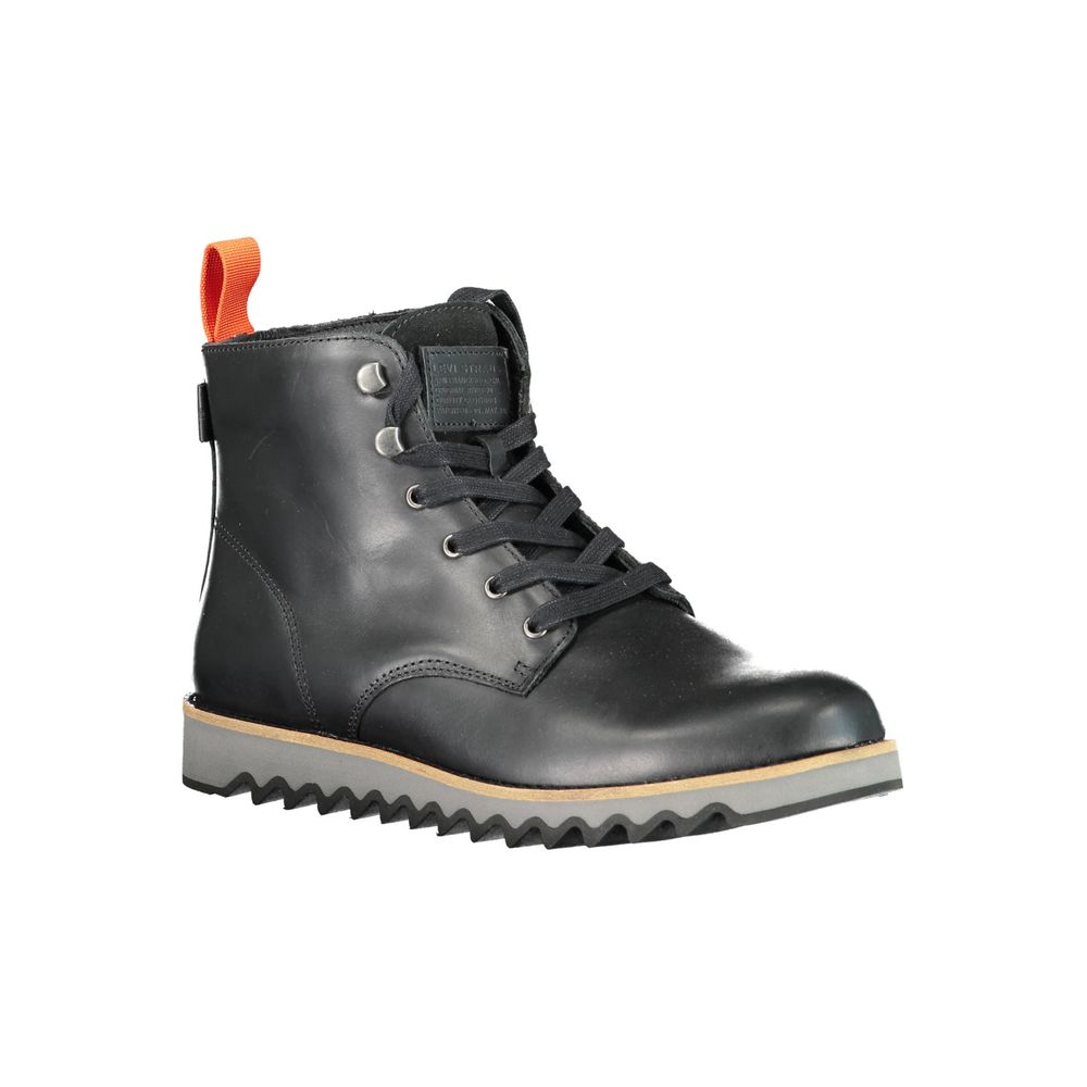 Levi's – Schwarze Lederstiefel für Herren