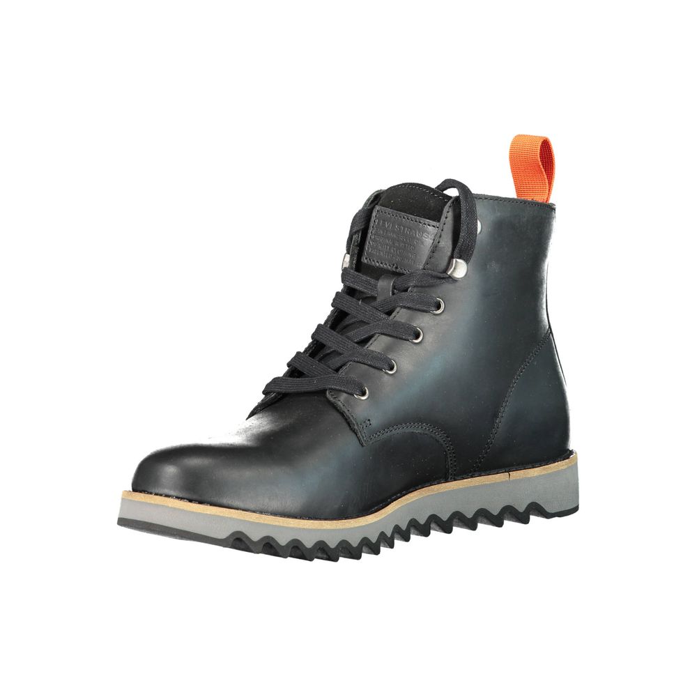 Levi's – Schwarze Lederstiefel für Herren