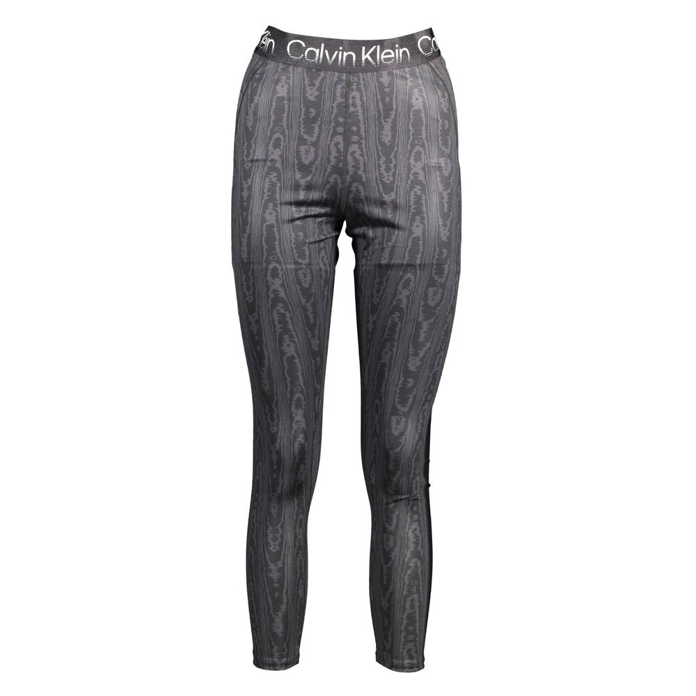 Calvin Klein – Schwarze Leggings aus Baumwolle für Damen