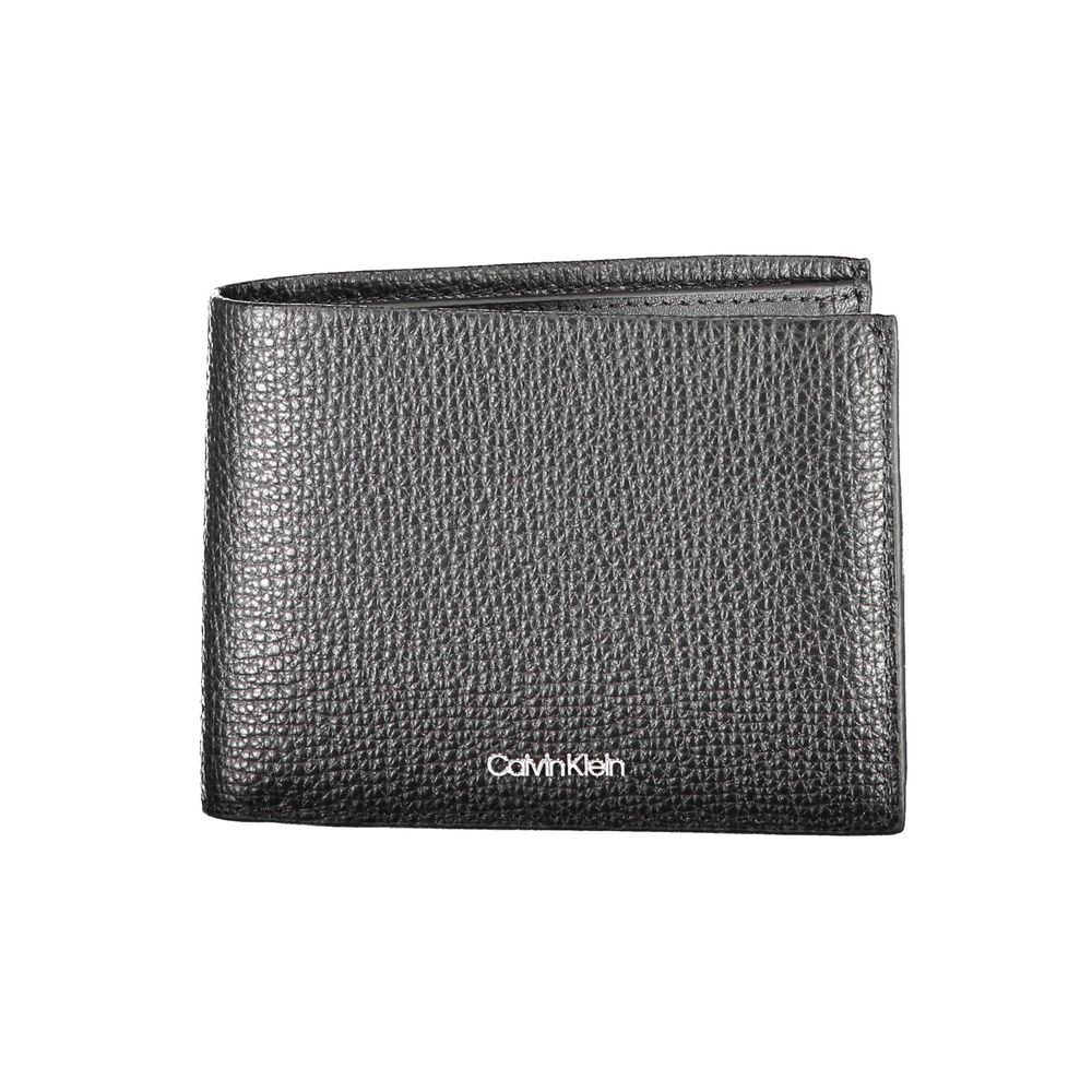 Calvin Klein Herren-Geldbörse aus schwarzem Leder