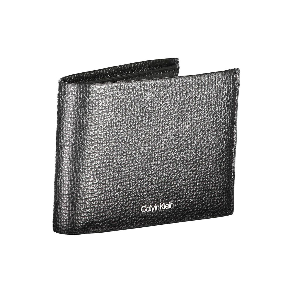 Calvin Klein Herren-Geldbörse aus schwarzem Leder
