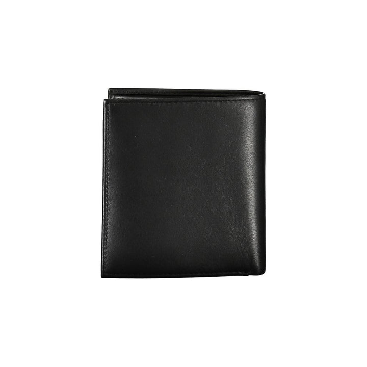 Guess Jeans – Elegante schwarze Lederbrieftasche