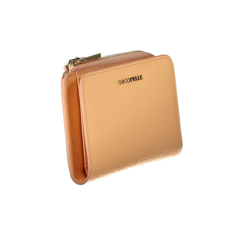 Coccinelle Orange Leder-Geldbörse
