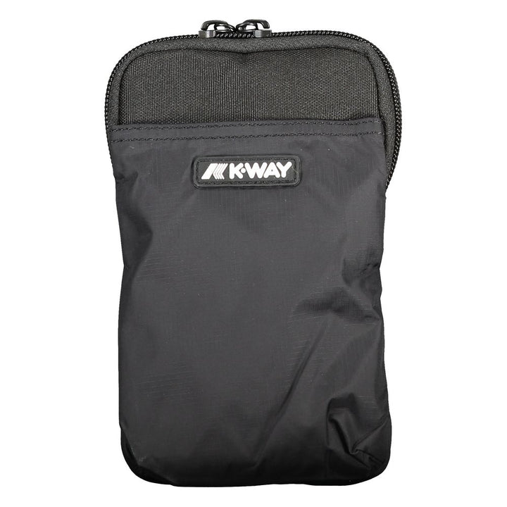 K-WAY – Schwarze Umhängetasche aus Polyester