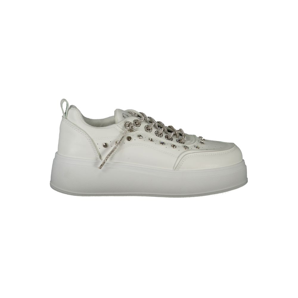 Laura Biagiotti Weiße Polyethylen Damen Sneaker