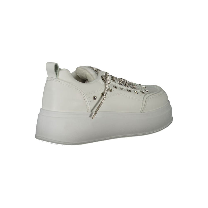 Laura Biagiotti Weiße Polyethylen Damen Sneaker