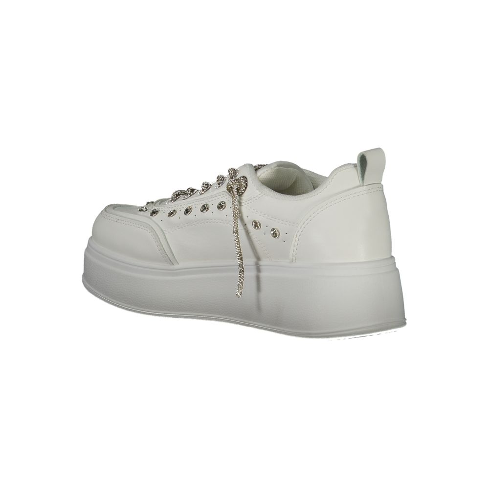 Laura Biagiotti Weiße Polyethylen Damen Sneaker