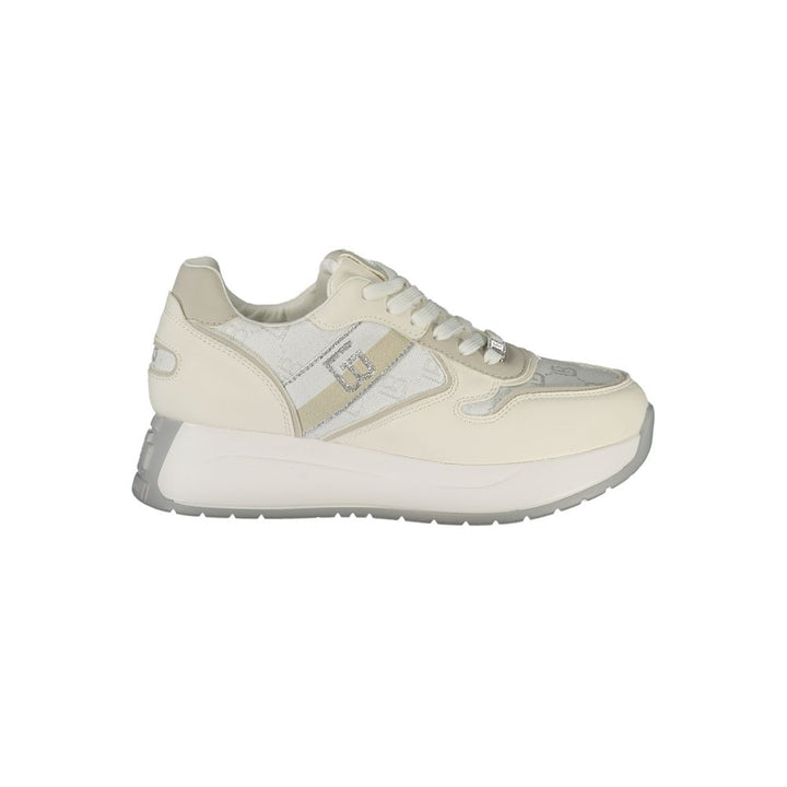 Laura Biagiotti Weiße Polyethylen Damen Sneaker