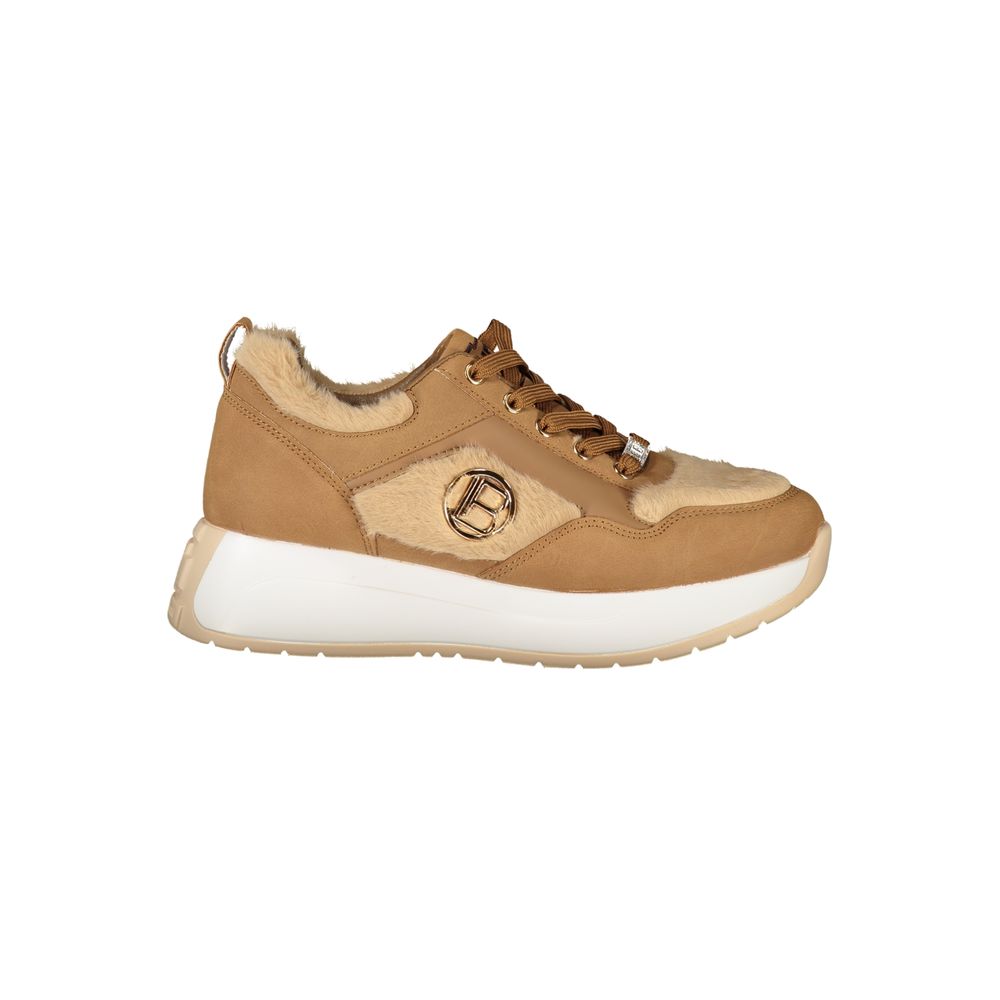 Laura Biagiotti Braune Polyethylen-Sneaker für Damen