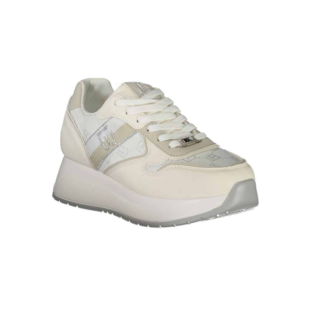 Laura Biagiotti Weiße Polyethylen Damen Sneaker