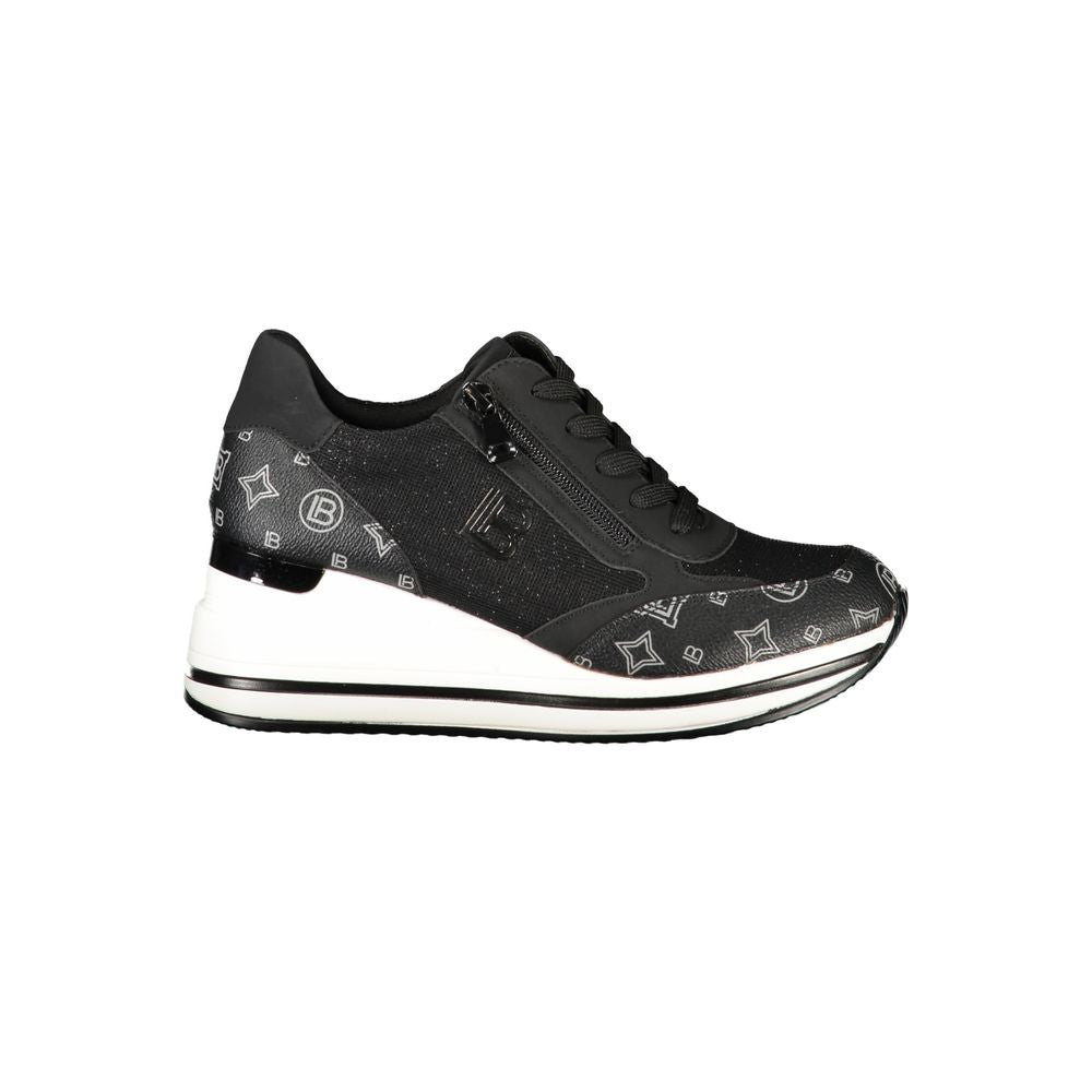 Laura Biagiotti Schwarzer Polyester Damen Sneaker
