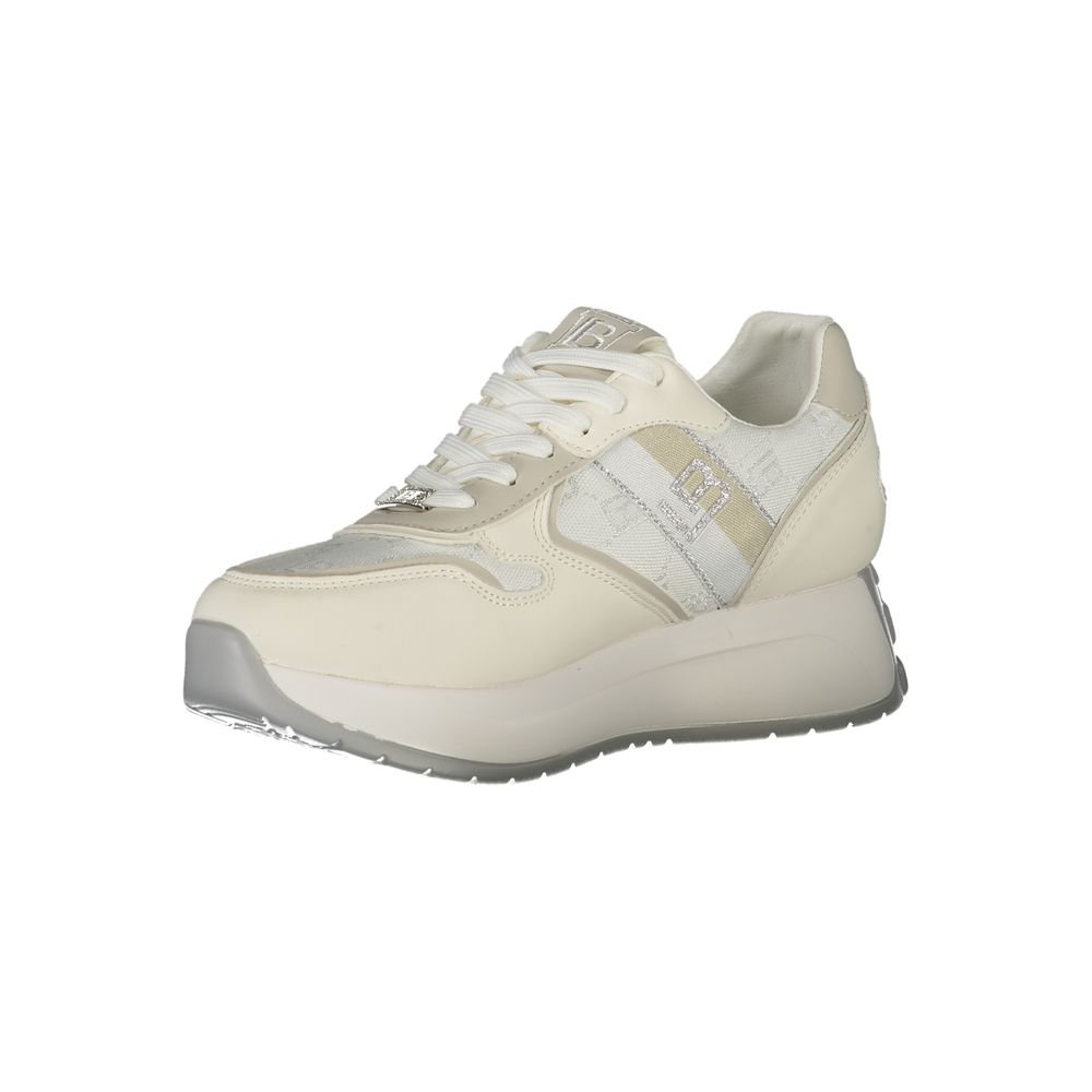 Laura Biagiotti Weiße Polyethylen Damen Sneaker
