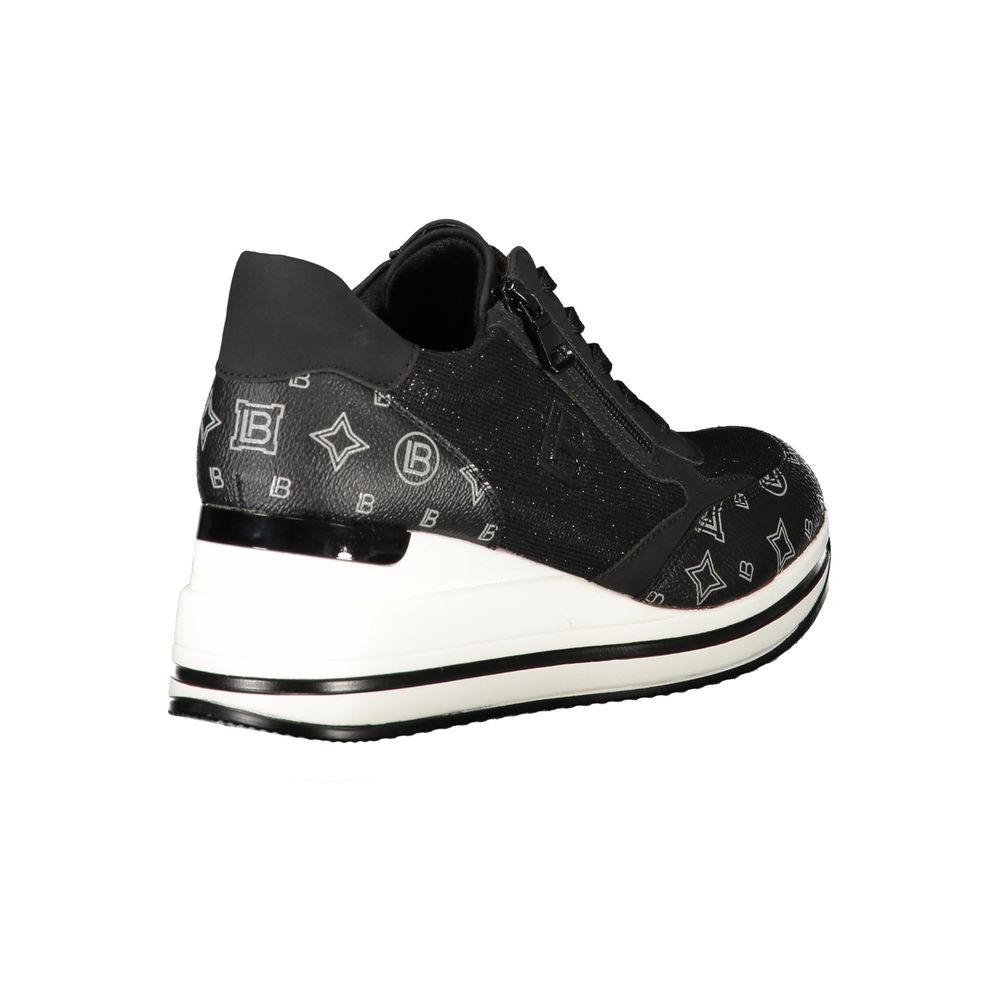 Laura Biagiotti Schwarzer Polyester Damen Sneaker
