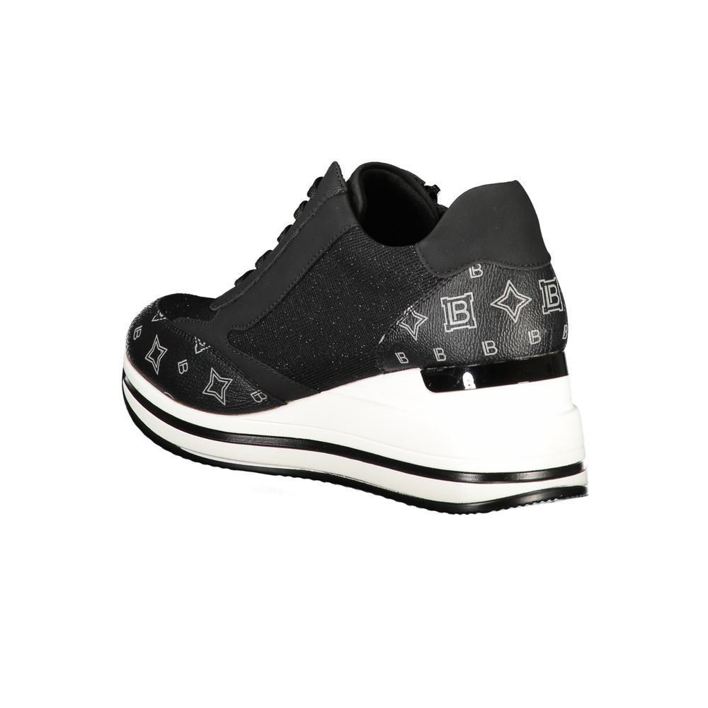 Laura Biagiotti Schwarzer Polyester Damen Sneaker