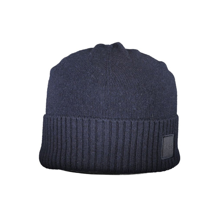 Hugo Boss Blaue Wollmütze für Herren