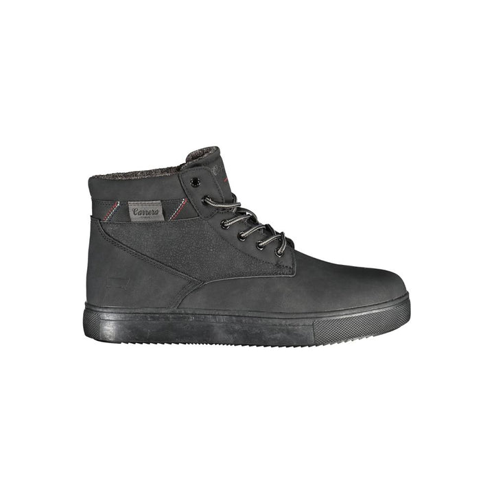 Carrera Chic – Schwarze Schnürstiefel mit Kontrastdetails