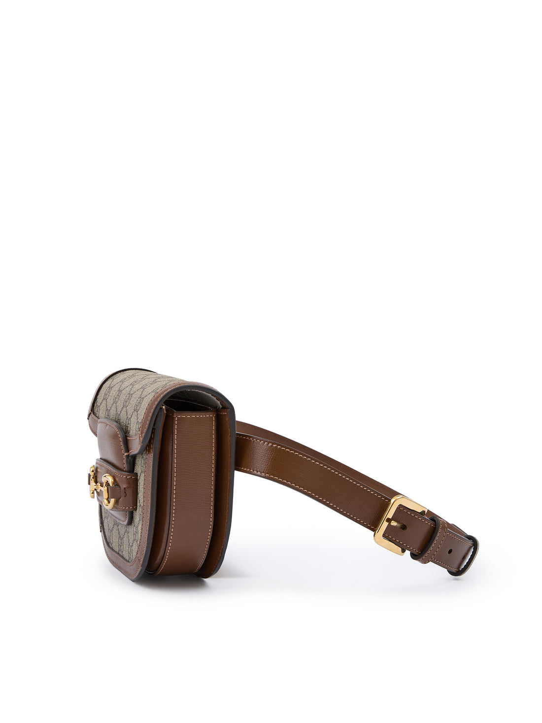 Gucci GG Beige Monogramm Horsebit 1955 Gürteltasche