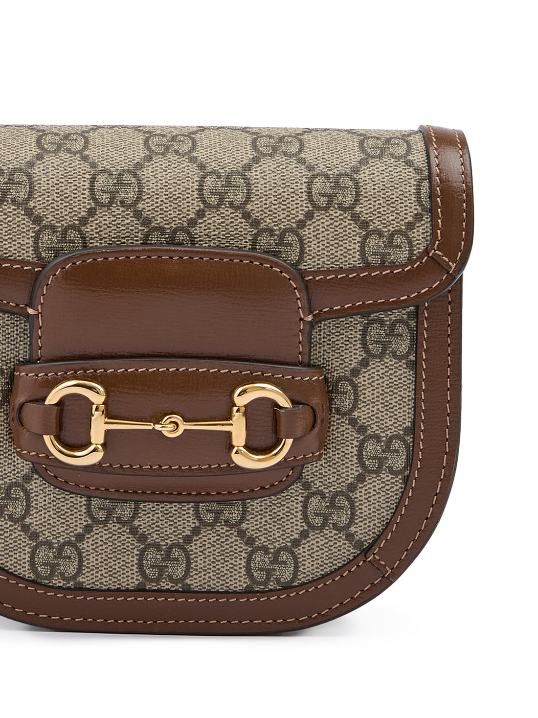 Gucci GG Beige Monogramm Horsebit 1955 Gürteltasche