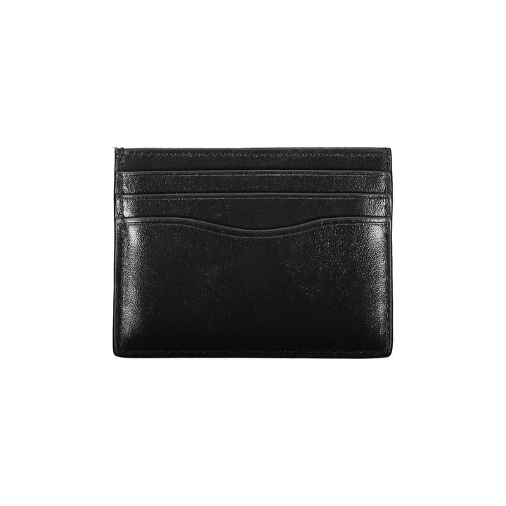 Calvin Klein – Elegantes Kartenetui aus schwarzem Leder