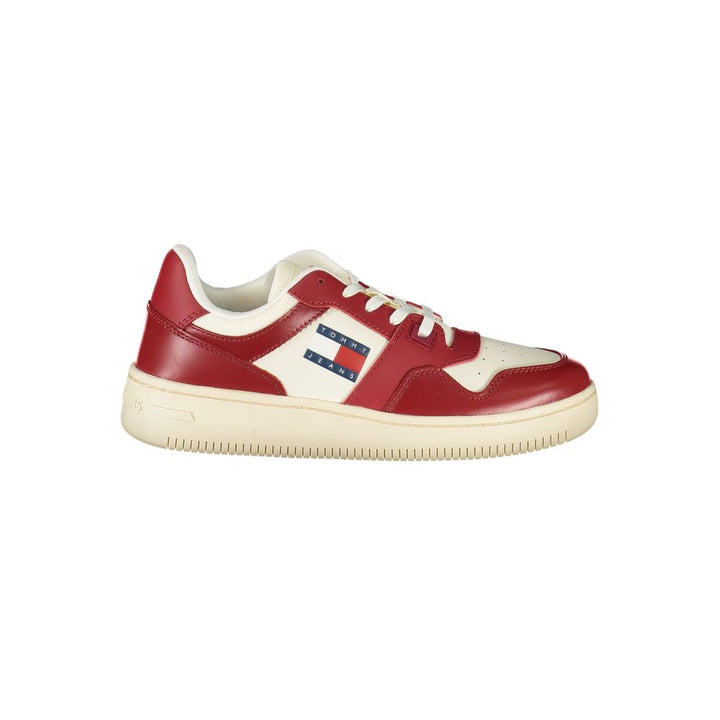Tommy Hilfiger – Rote Leder-Sneaker für Damen