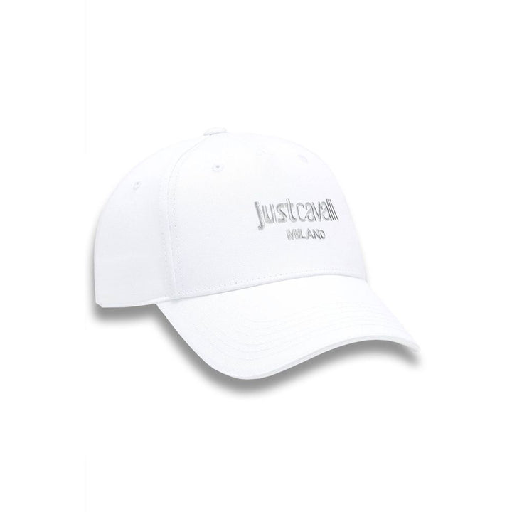 Just Cavalli Weiße Herren-Baumwollkappe