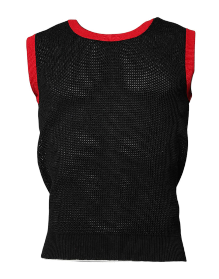 Dolce &amp; Gabbana – Schwarzes Slim Fit-T-Shirt aus Baumwolle mit Rundhalsausschnitt