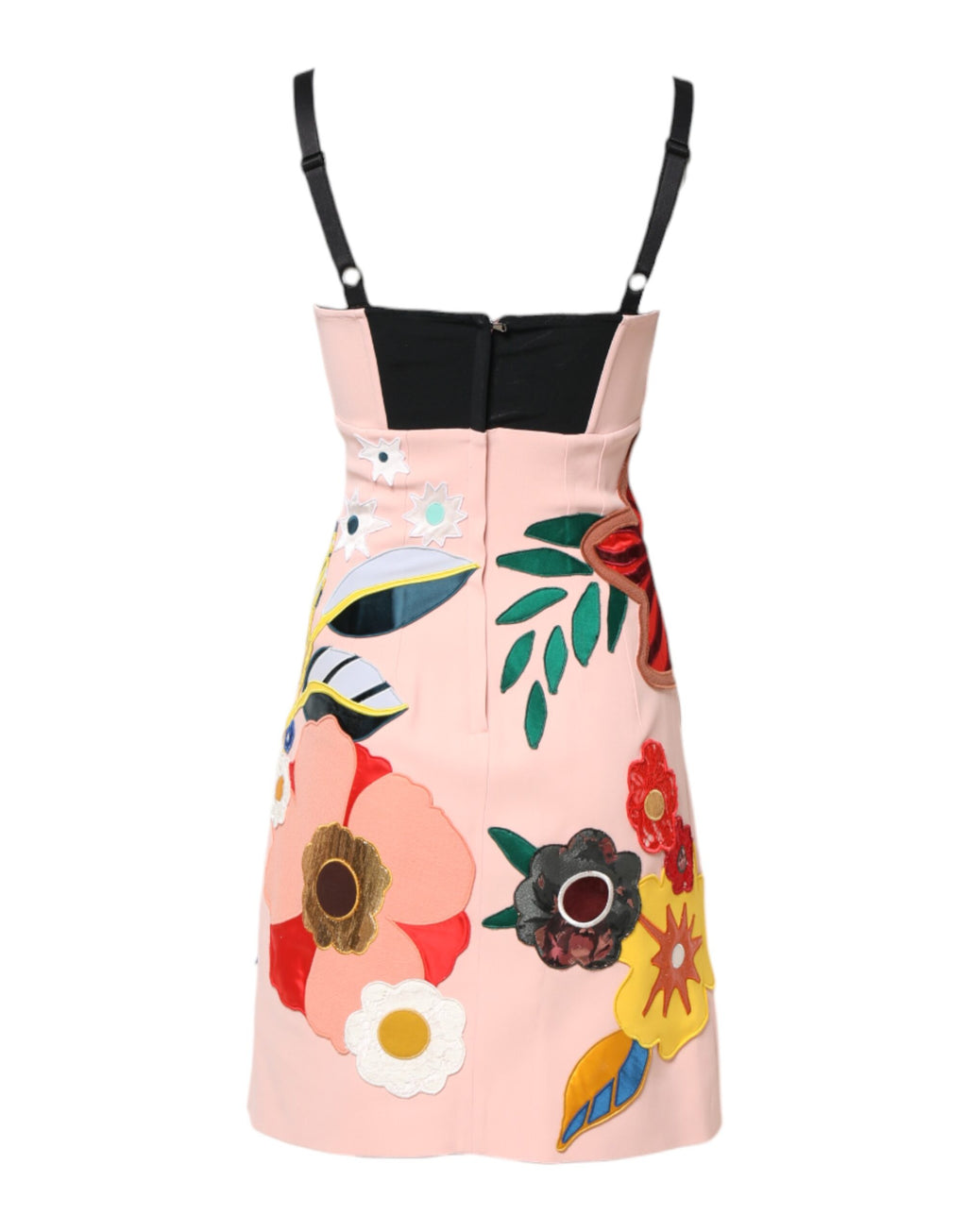 Dolce &amp; Gabbana, Rosa Minikleid mit Spaghettiträgern und Blumenmuster