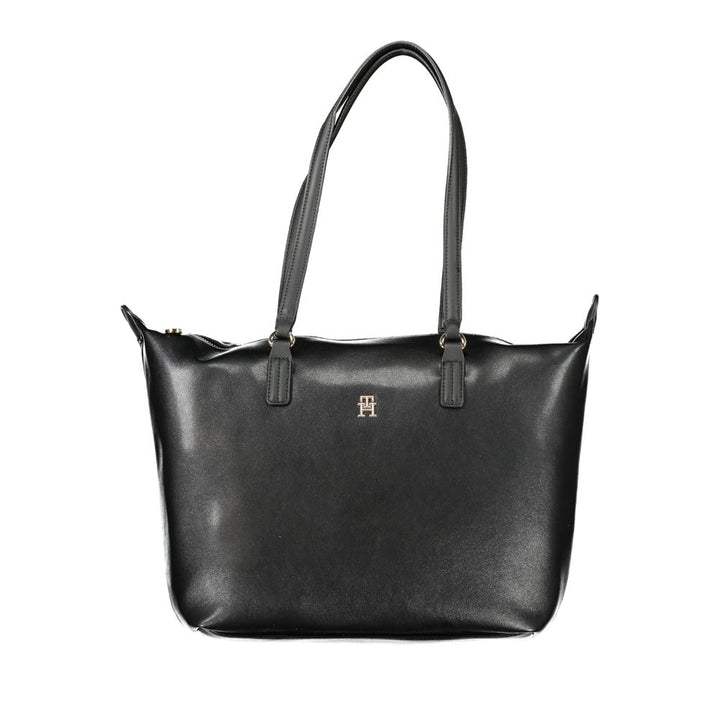 Tommy Hilfiger – Schwarze Polyester-Handtasche