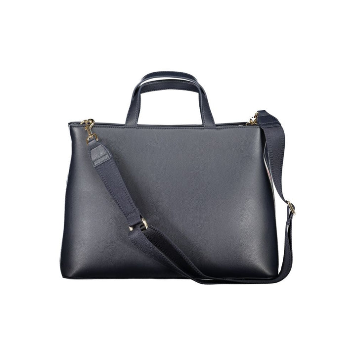 Tommy Hilfiger – Blaue Polyester-Handtasche