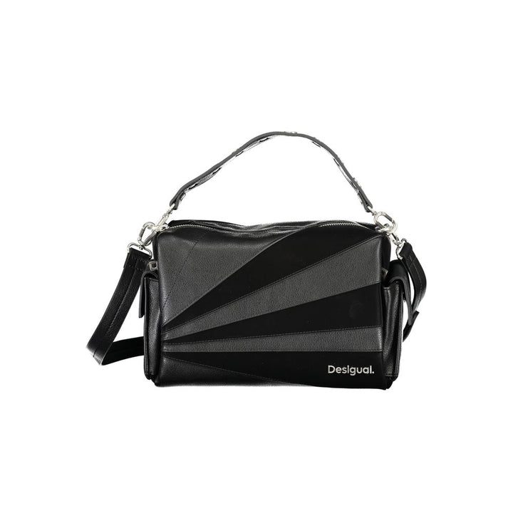 Desigual Schwarze Polyethylen-Handtasche