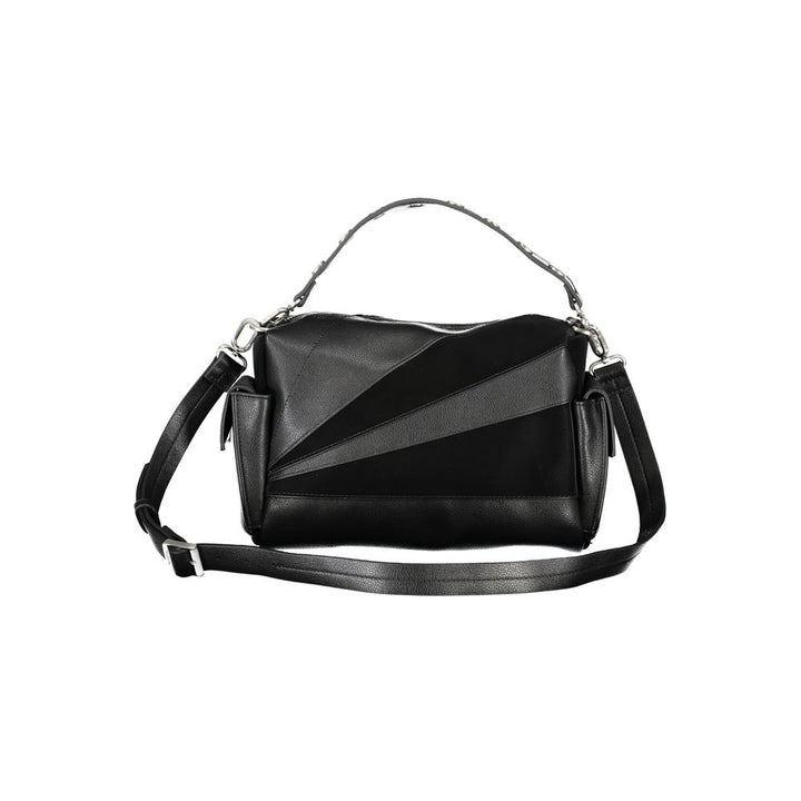 Desigual Schwarze Polyethylen-Handtasche