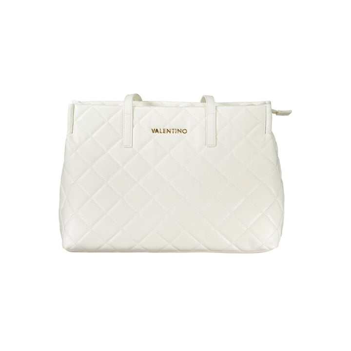 Valentino Bags Weiße Polyethylen-Frauenhandtasche