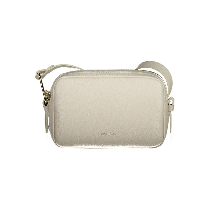 Coccinelle Weiße Lederhandtasche