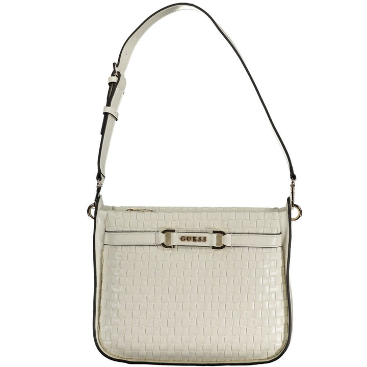 Guess Jeans – Weiße Polyethylen-Handtasche