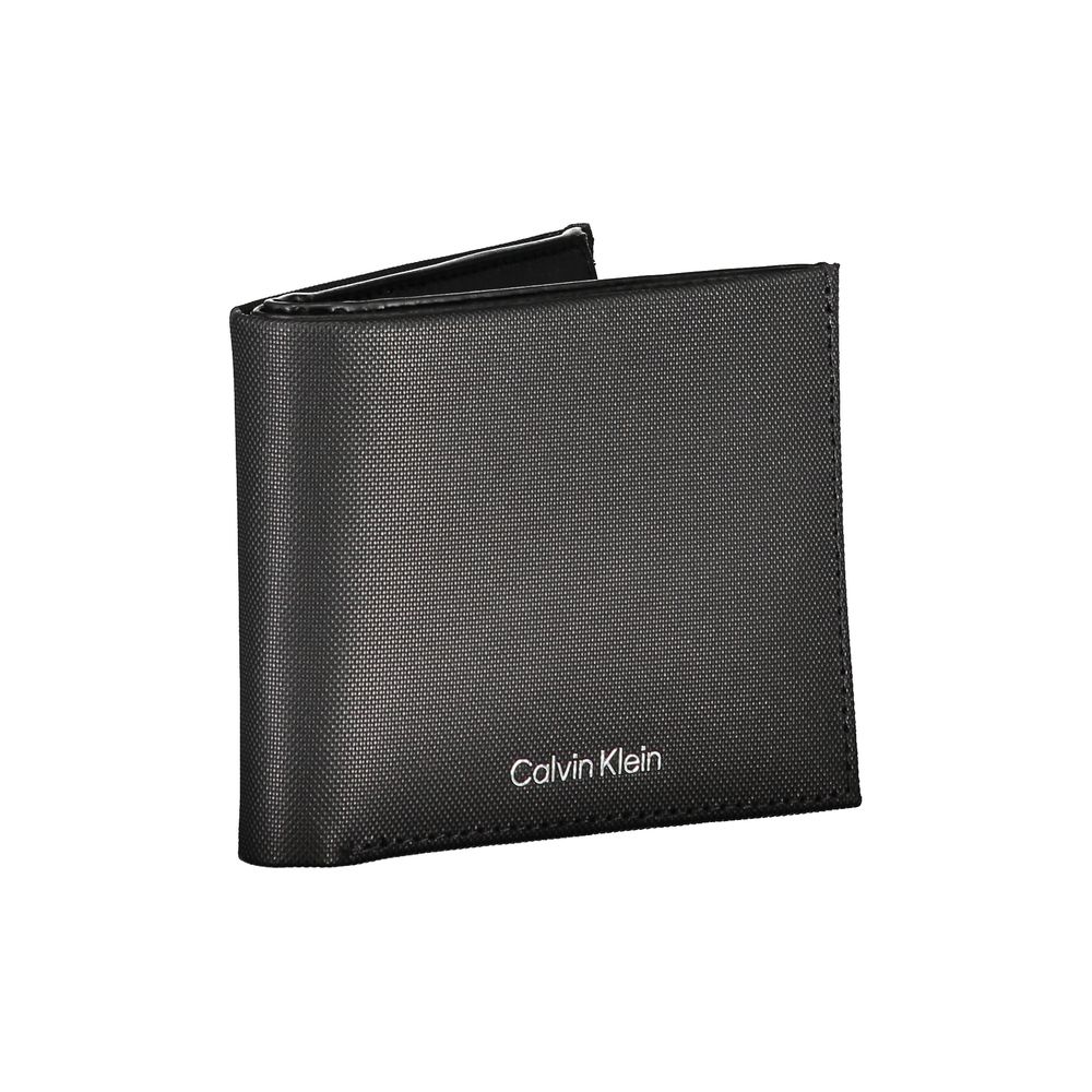 Calvin Klein Elegante schwarze Lederbrieftasche mit RFID-Block