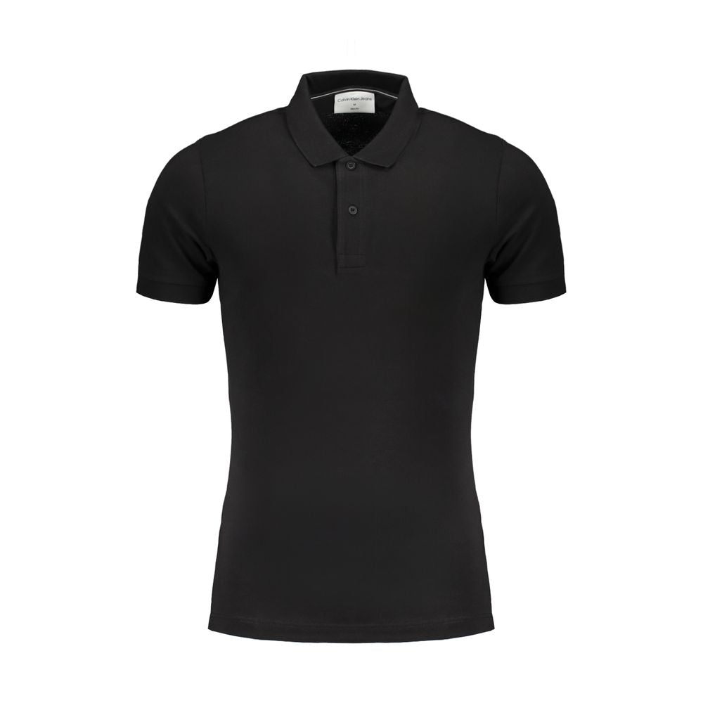 Calvin Klein Poloshirt aus schwarzer Baumwolle