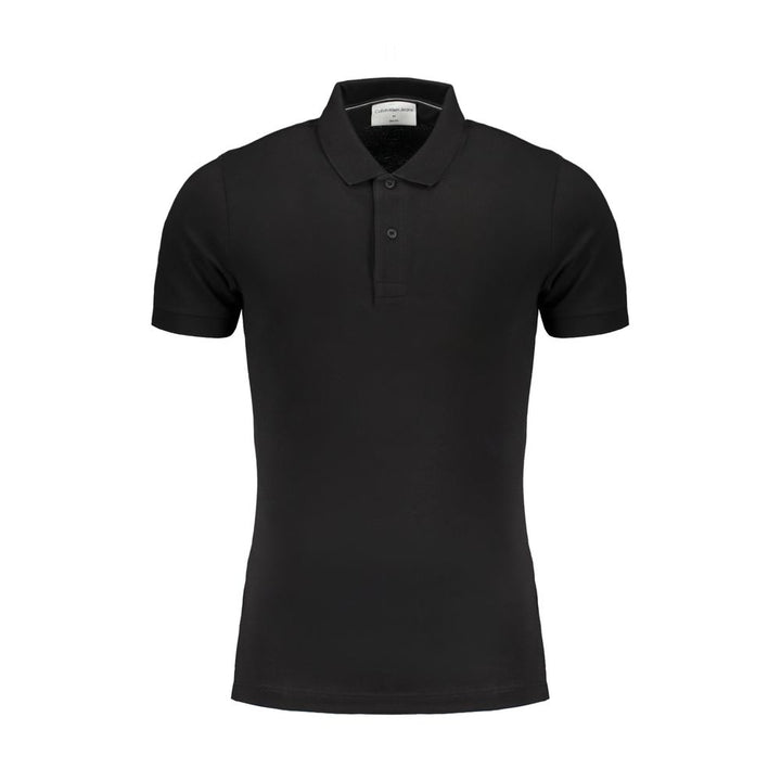 Calvin Klein Poloshirt aus schwarzer Baumwolle