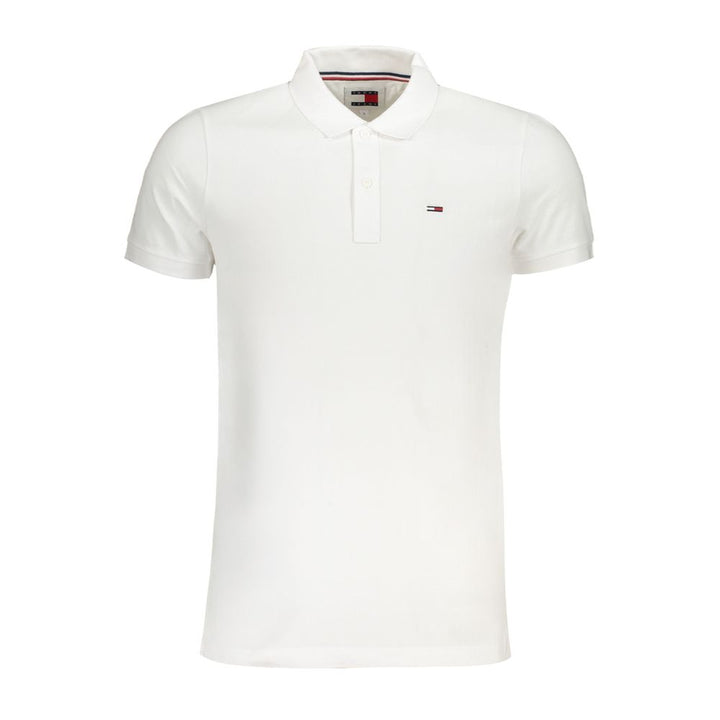 Tommy Hilfiger – Weißes Poloshirt aus Baumwolle
