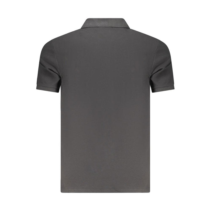 Calvin Klein Herren Poloshirt aus schwarzer Baumwolle
