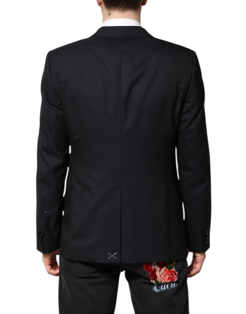 Dolce &amp; Gabbana – Dunkelblauer MARTINI-Wollanzug, 2-teilige Jacke