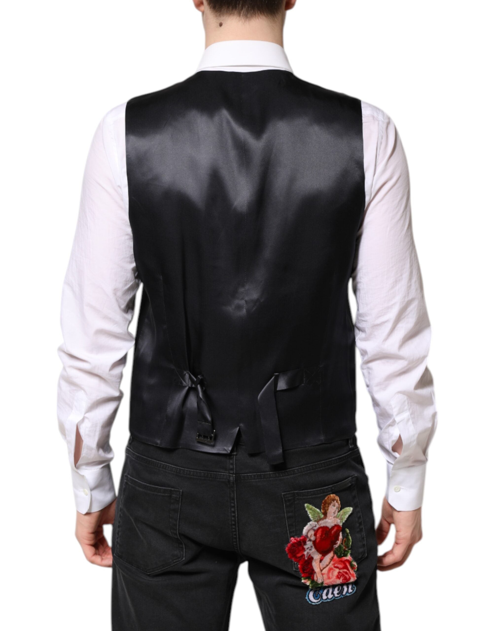 Dolce &amp; Gabbana – Dunkelblauer MARTINI-Wollanzug, 2-teilige Jacke