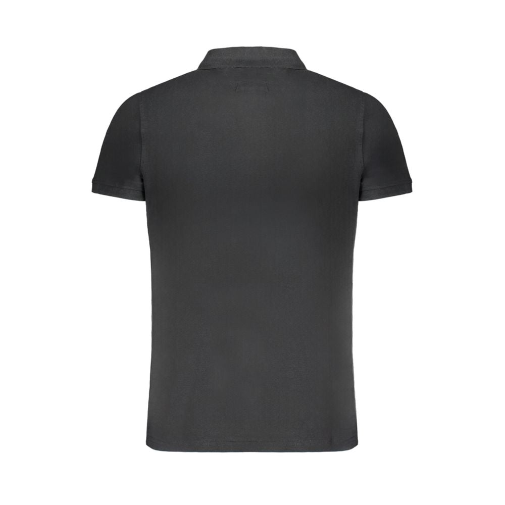 Norwegen 1963 Schwarzes Poloshirt aus Baumwolle