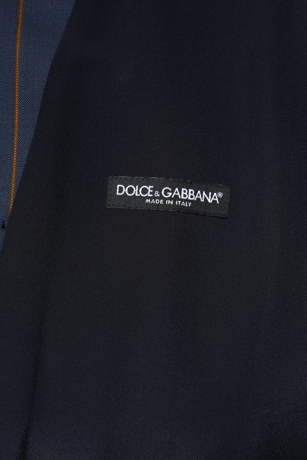 Dolce &amp; Gabbana Blau gestreifte Weste aus Wolle für formelle Männer