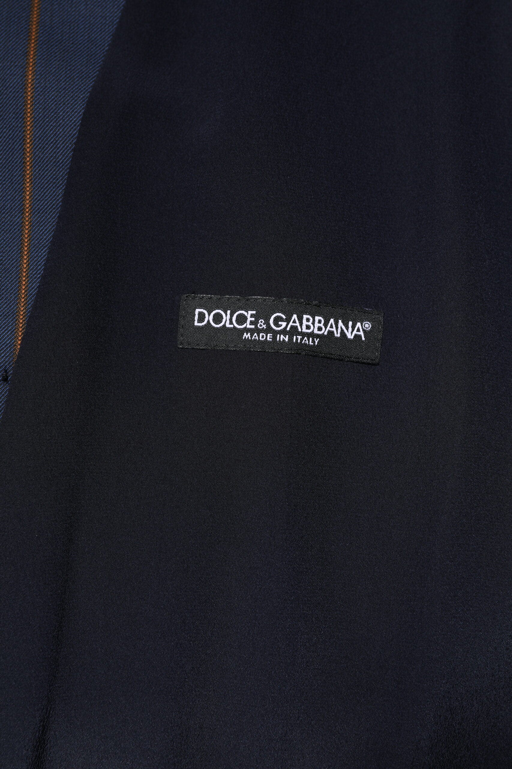 Dolce &amp; Gabbana Blau gestreifte Weste aus Wolle für formelle Männer