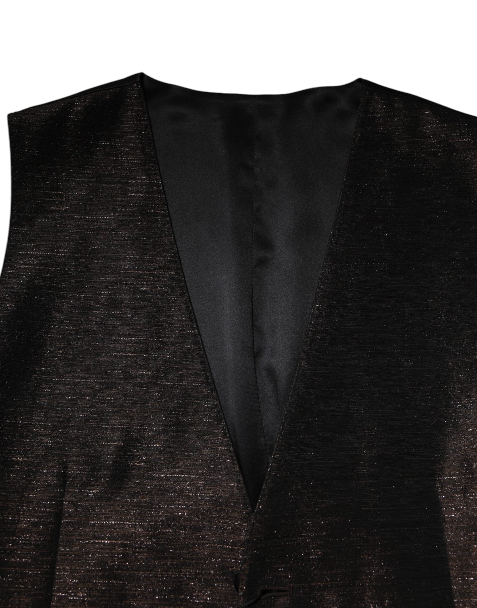 Dolce &amp; Gabbana Dunkelbraune Weste für formelle Anlässe