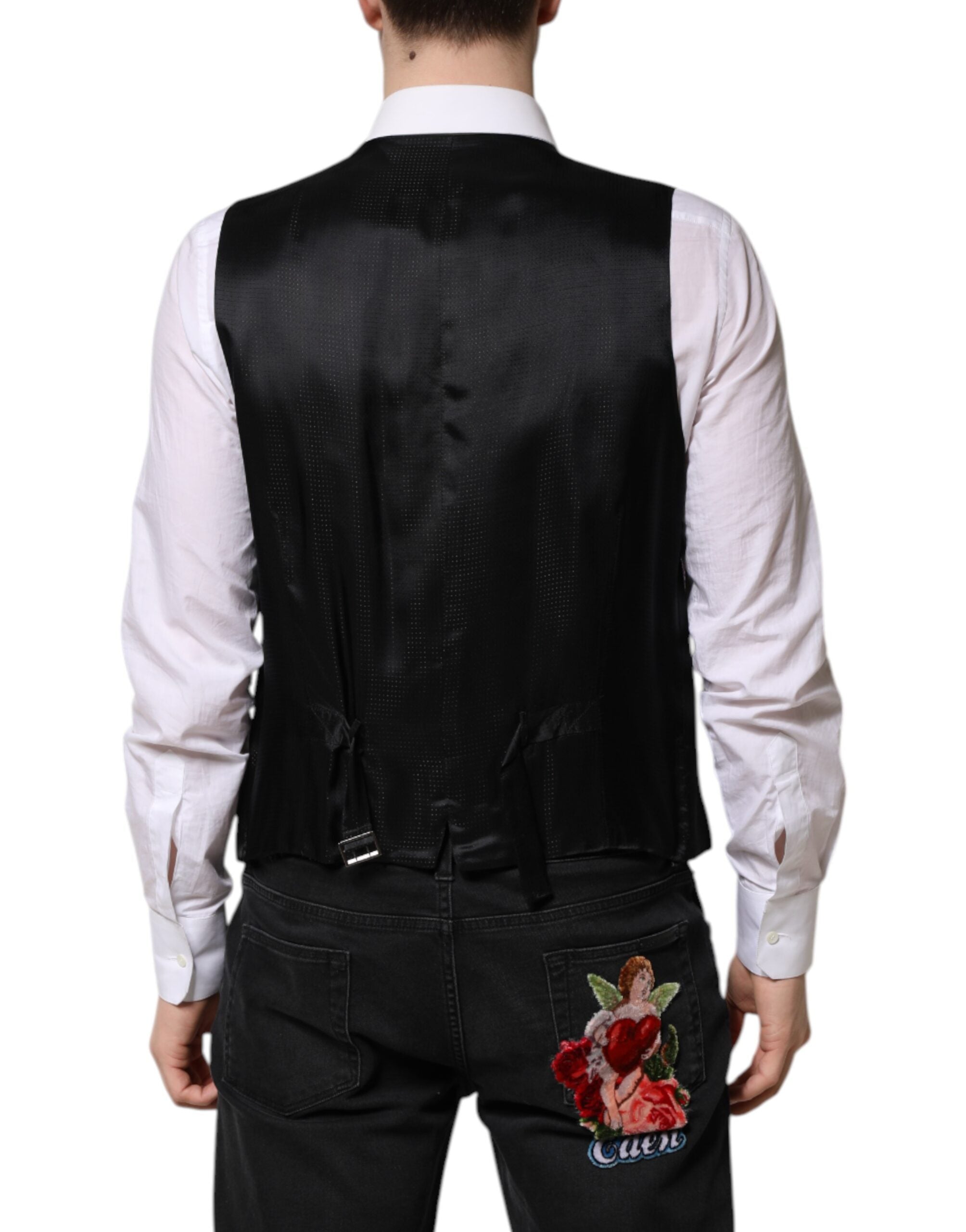 Dolce &amp; Gabbana Lila Paillettenkleid Formale Weste