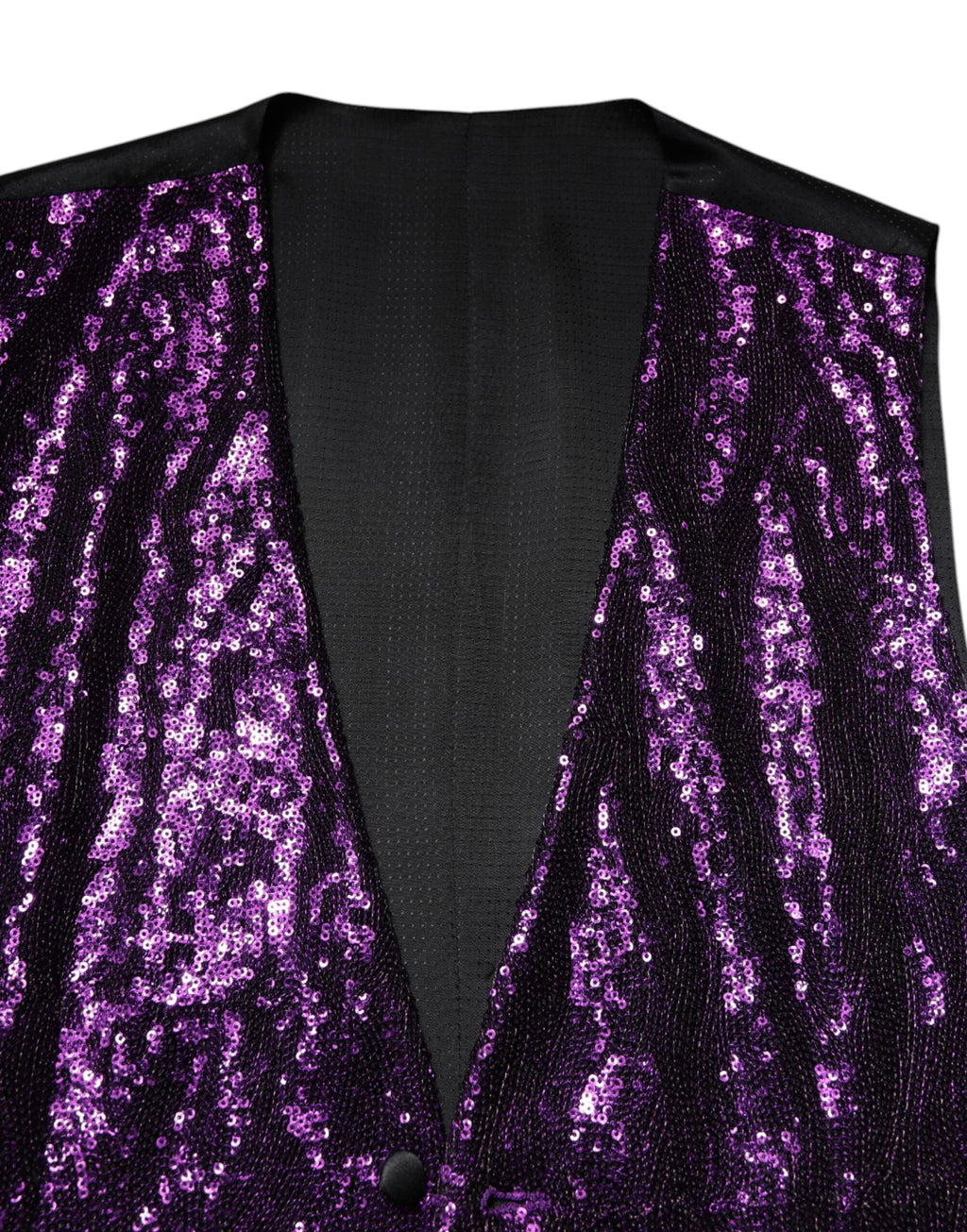 Dolce &amp; Gabbana Lila Paillettenkleid Formale Weste