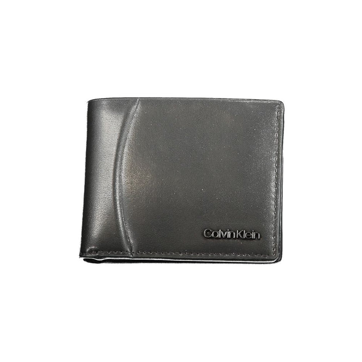 Calvin Klein Schwarze Lederbrieftasche