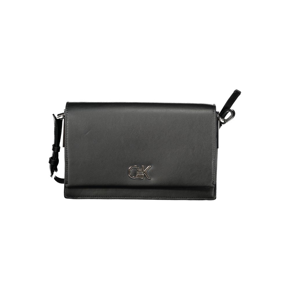 Calvin Klein Schwarze Polyester-Damenhandtasche