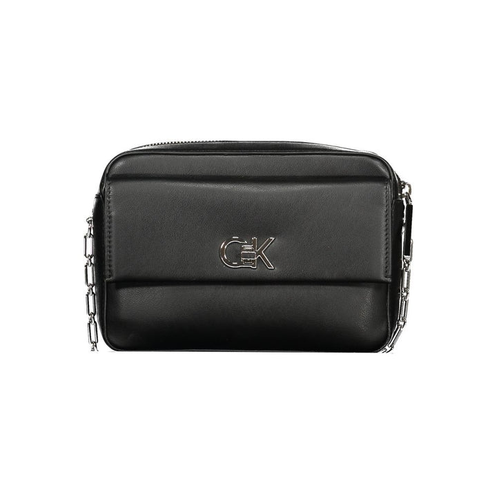 Calvin Klein Schwarze Polyester-Damenhandtasche